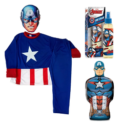 Disfraz infantil Avengers + Body Splash Avengers + Shampoo - tienda online
