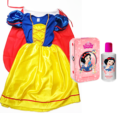 Disfraz Infantil Princesas largo + Perfume lata cofre princesas - Motivosparaquererte