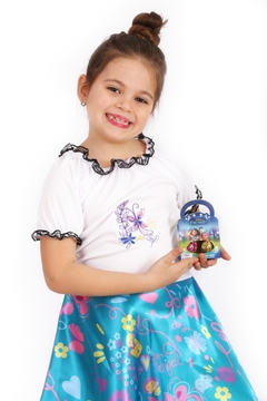 Disfraz Infantil Vestido Encanto Mirabel + Set Esmaltes