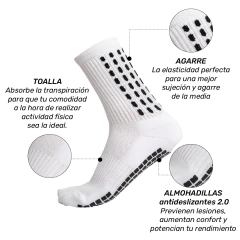 MEDIAS ANTIDESLIZANTES - AZULES - Fox Socks Argentina