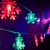 Tira Guirnalda Led Navidad Copos De Nieve Multicolor 3.5m - comprar online