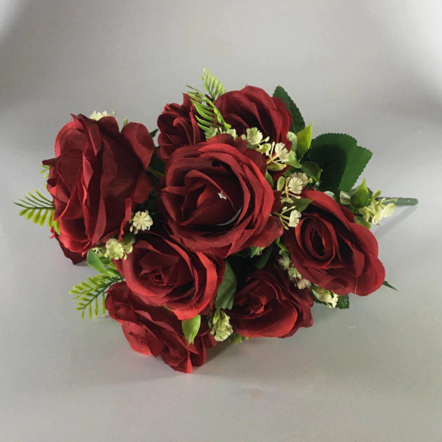 Rosas Artificiais Vermelhas 45 cm