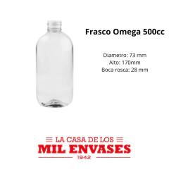 Omega cristal x500cc válvula crema x10 unidades - comprar online