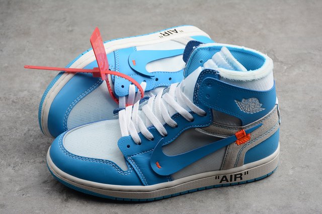Nike Air Jordan 1 Retro High Off-White University Blue