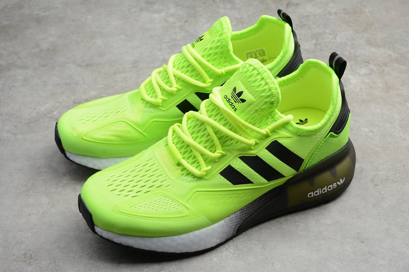 ADIDAS ZX 2K Boost Green/Black-White - DAIKAN