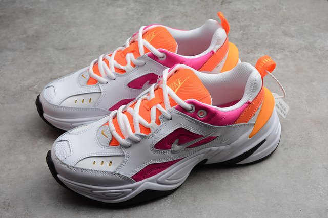 nike m2k tekno rosa y naranja