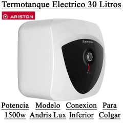 Termotanque Electrico 30 Litros Ariston Andris Lux