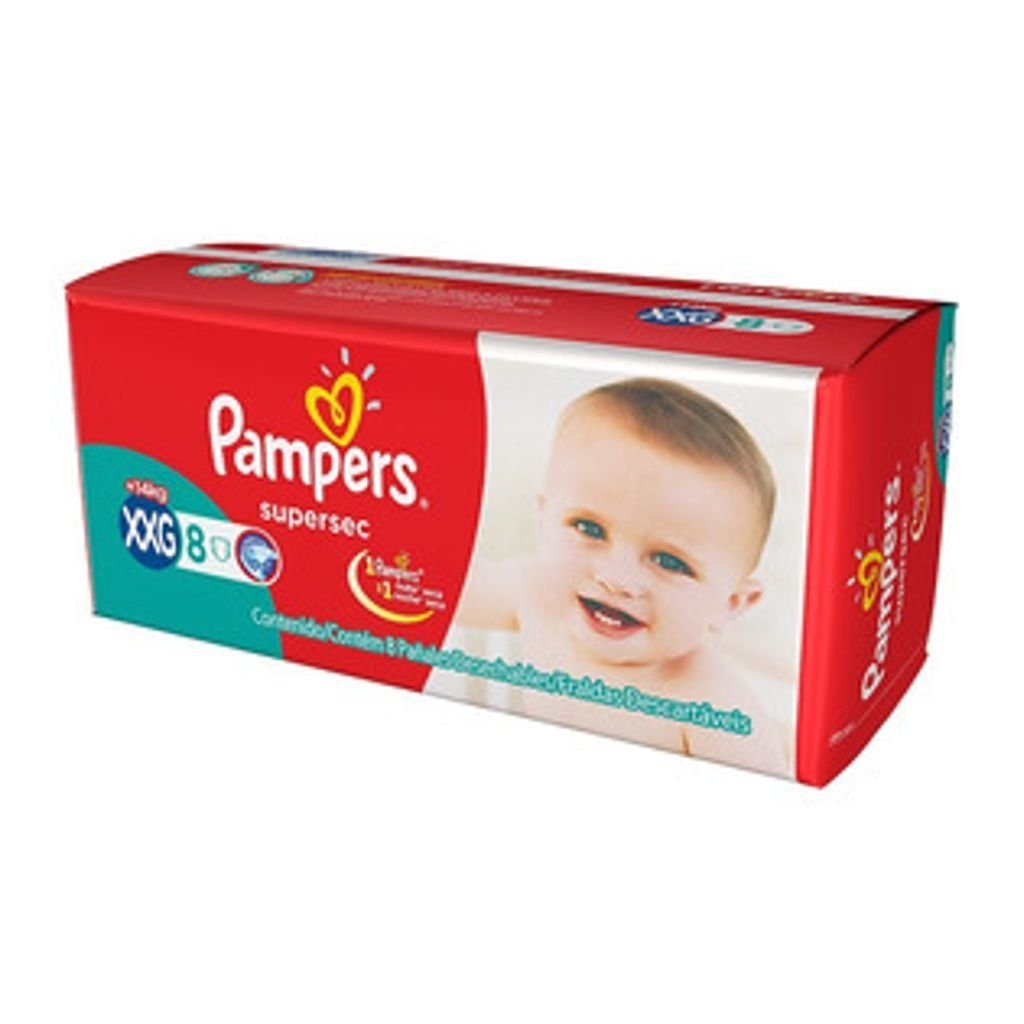 Pañales Pampers Classic x 8 Unid. XXG