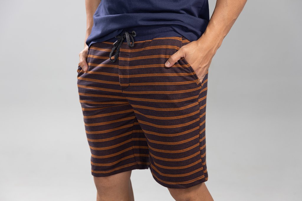 bermuda moletom com camisa polo