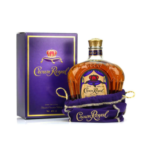 CROWN ROYAL BLENDED CANADIAN WHISKY 750CC