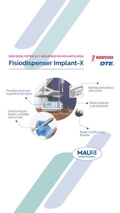 FISIODISPENSER IMPLANT X WOODPECKER DTE CON CONTRAANGULO 20/1 LED