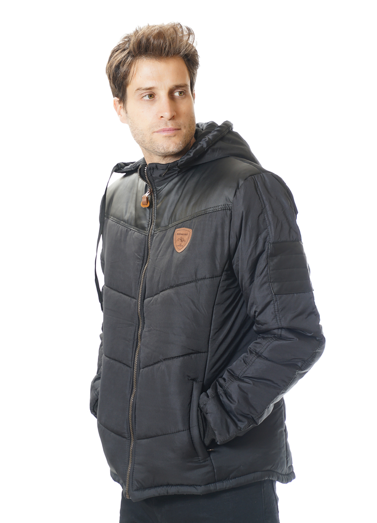 Campera inflada con capucha