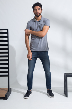 CHOMBA M/C LISA GRIS - comprar online
