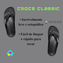 Chinelo Crocs Masculino Original Ortopédico Macio Adulto Preto
