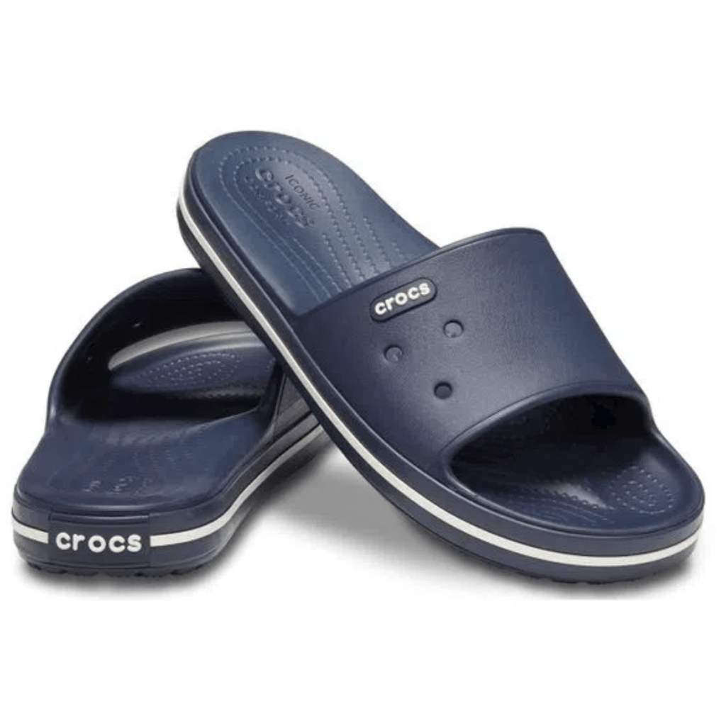 Crocs Chinelo Esportivo Crocband Slide Navy White 35 ao 39