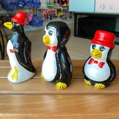 Enfeite de Geladeira Decoração Cozinha Armário Trio Pinguim/2