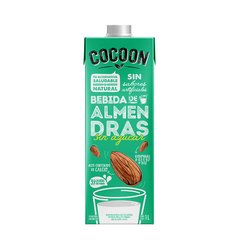 Bebida Vegetal de Almendras Natural Sin Azucar - 1 LItro - Cocoon