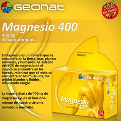 MAGNESIO 400 SIN TACC X 30 COMP GEONAT PROVEFARMA