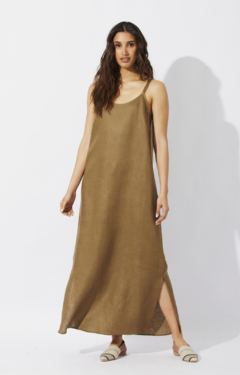 VESTIDO HOPE LINO VERDE