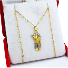 Conjunto Singapur 1 Gr Nene O Nena Sarakey Oro Amarillo 18k 0.5 Gr