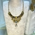 Collar metal piedra gota