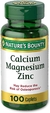 Nature's Bounty Calcio, magnesio y zinc con vit d3 x100 capsulas