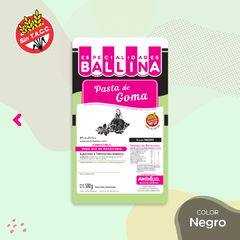 Pasta Ballina- Pasta de goma COLOR NEGRO x 500 grs SIN TACC