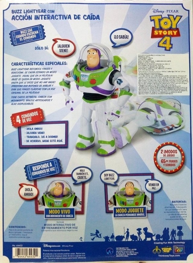 Buzz Lightyear Toy Story 4 Animatronico. Nex Point.