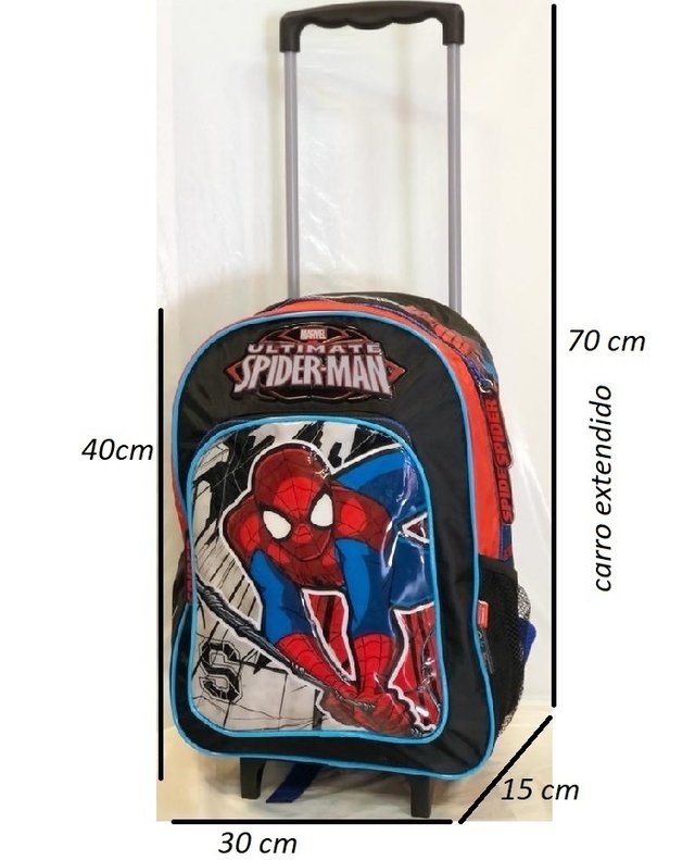 Mochila Carro Spiderman 16''- Wabro - Crawling