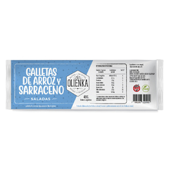 Galleta de Arroz y Sarraceno Salada Caja x 18u - Tienda Olienka