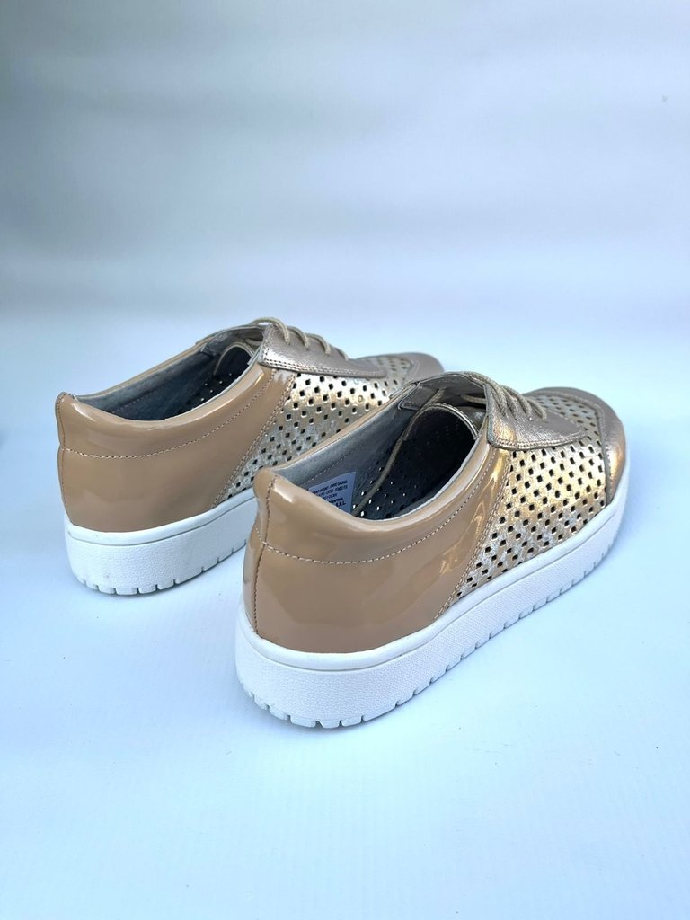 Zapatilla de cuero combinada Gina Ferrari (1010)