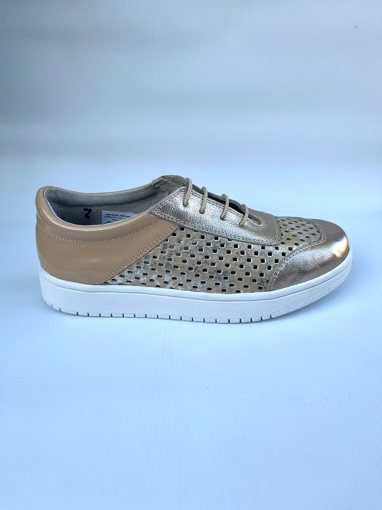 Zapatilla de cuero combinada Gina Ferrari (1010)