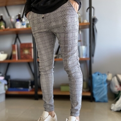 Mens Scottish Plaid Joggers Lattice Track Pants Ankle Strap Mesh Stretch  Waist Retro Striped Pants Skinny Jogger Casual Slim Fit|Casual Pants| -  AliExpress