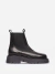 BOTA CAÑA CORTA MOON EN CUERO- PRUNE en internet
