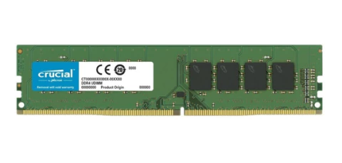 Memoria RAM UDIMM DDR4 8GB CRUCIAL 3200mhz