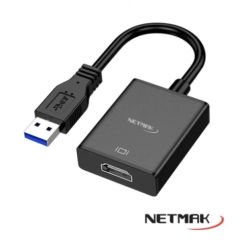 Adaptador USB a HDMI NETMAK NM-TC35