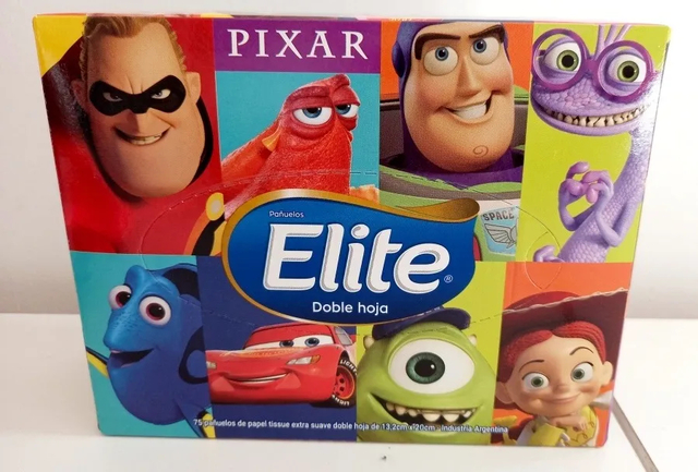 Pañuelos Faciales Elite Caja x 75 U. Infantiles Disney/Pixar/Marvel