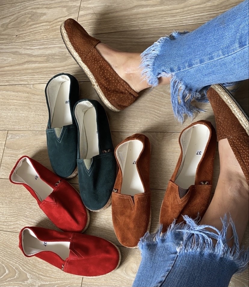 Alpargatas de cuero Clearance