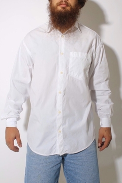 Camisa branca manga terno vintage original - comprar online