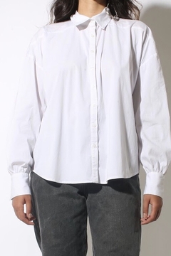 Camisa manga bufante AMARO branca na internet