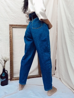 Calça jeans clochard cintura alta vintage na internet