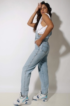Macacão jardineira jeans grosso vintage  na internet