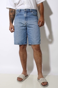 Bermuda jeans grosso masculina cintura alta - comprar online