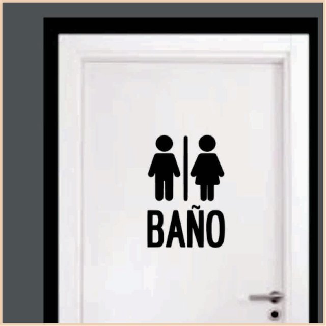 CARTEL BAÑO - Comprar en PIU IDEAS