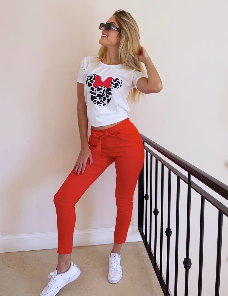 Pantalón bengalina chupin rojo - Agrandaditas