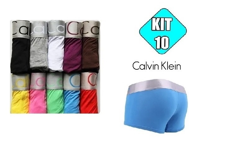 Kit com 10 cuecas- Calvin Klein (Forro 100% em algodão- )