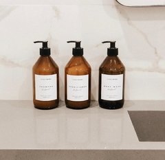 Dispenser para Shampoo, Acondicionador & Jabón de Ducha (Pack x 3) Vidrio - comprar online