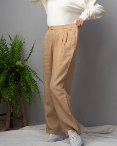 calça alfaiataria charles 100% linho na internet