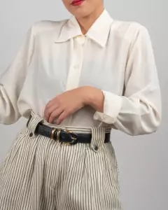 camisa vintage creme