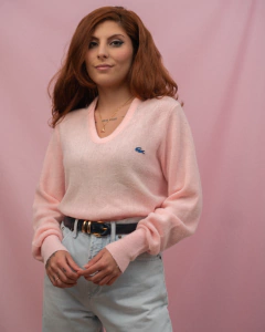 Suéter rosa Lacoste vintage - comprar online